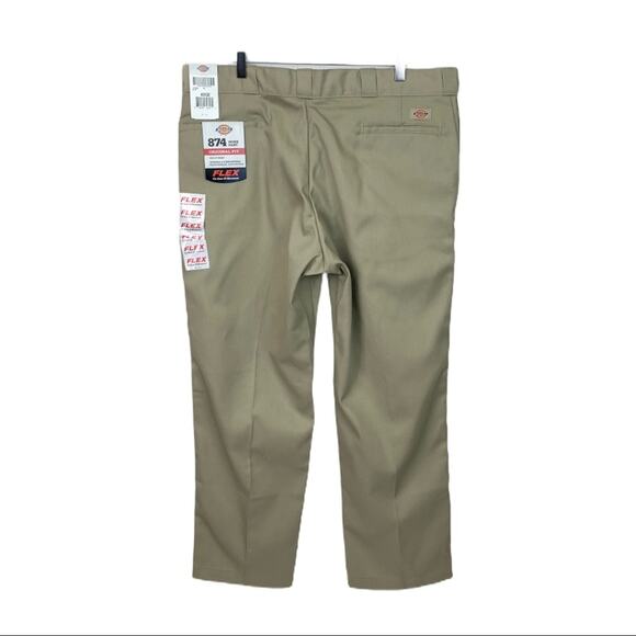 Dickies Men's NEW Tan Khaki Original Fit #874 Flex Work Pant Size 40x30 - Picture 2 of 12